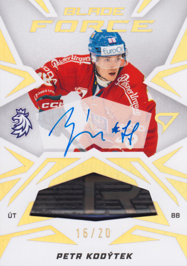 Kodýtek Petr 2025 Hokejové Česko Blade Force Auto #BFS-PK