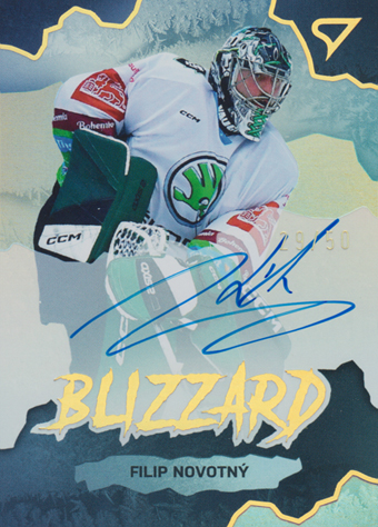 Novotný Filip 22-23 Tipsport Extraliga Blizzard Auto #BLS-FN