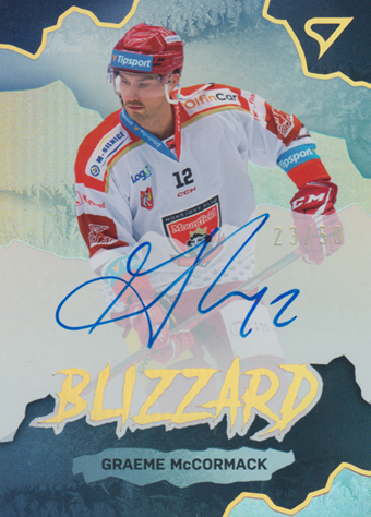 McCormack Graeme 22-23 Tipsport Extraliga Blizzard Auto #BLS-GM