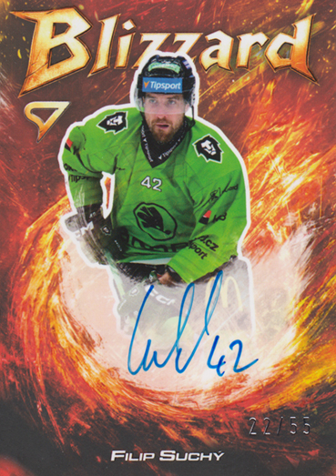 Suchý Filip 25-26 Tipsport Extraliga Blizzard Red Auto #BLS-FS