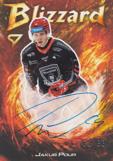 Pour Jakub 25-26 Tipsport Extraliga Blizzard Red Auto #BLS-JP