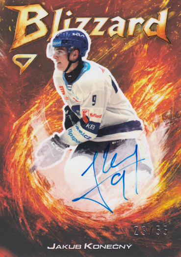 Konečný Jakub 25-26 Tipsport Extraliga Blizzard Red Auto #BLS-KN