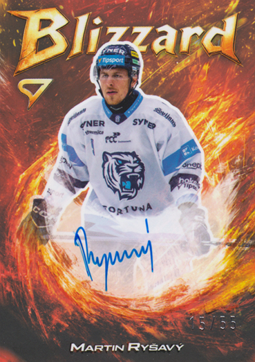 Ryšavý Martin 25-26 Tipsport Extraliga Blizzard Red Auto #BLS-MR