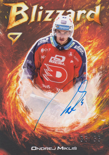 Mikliš Ondřej 25-26 Tipsport Extraliga Blizzard Red Auto #BLS-OM