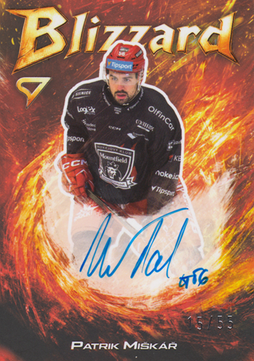 Miškář Patrik 25-26 Tipsport Extraliga Blizzard Red Auto #BLS-PM