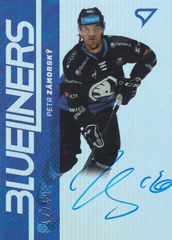 Zámorský Petr 24-25 Tipsport Extraliga Blueliners Auto #BLS-PZ