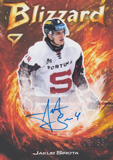 Sirota Jakub 25-26 Tipsport Extraliga Blizzard Red Auto #BLS-SI