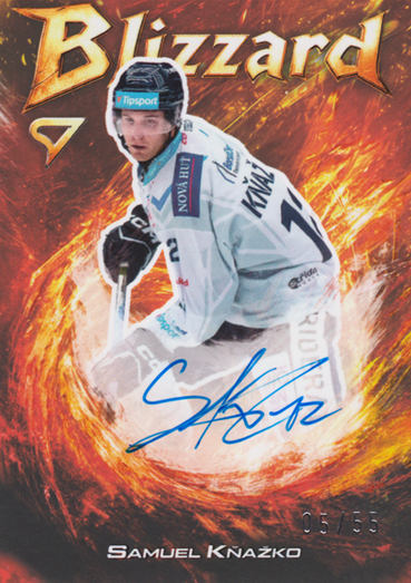Kňažko Samuel 25-26 Tipsport Extraliga Blizzard Red Auto #BLS-SK