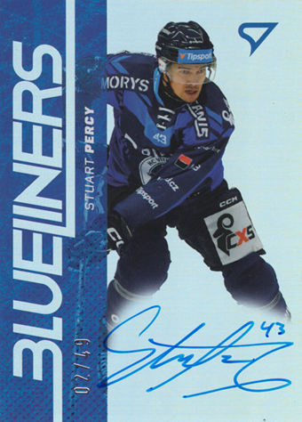 Percy Stuart 24-25 Tipsport Extraliga Blueliners Auto #BLS-SP