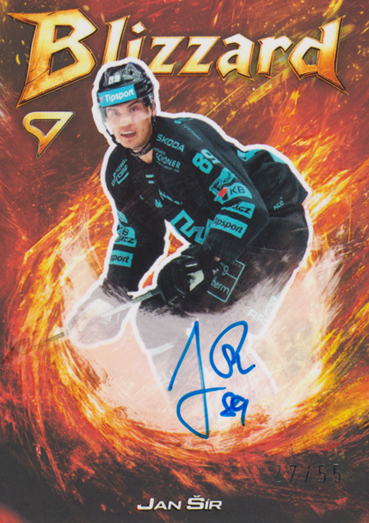 Šír Jan 25-26 Tipsport Extraliga Blizzard Red Auto #BLS-SR