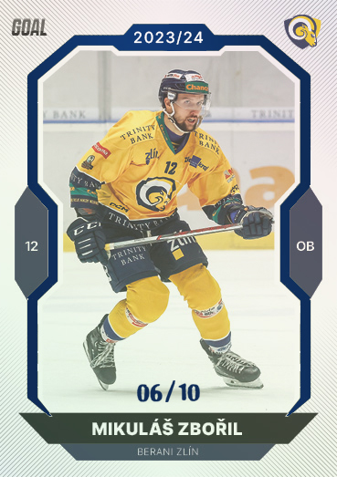 Zbořil Mikuláš 23-24 GOAL Cards Chance liga Blue #3