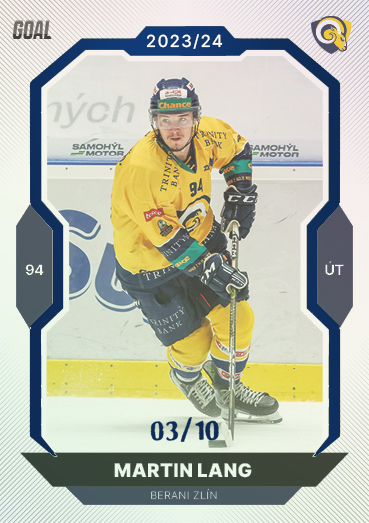 Lang Martin 23-24 GOAL Cards Chance liga Blue #14