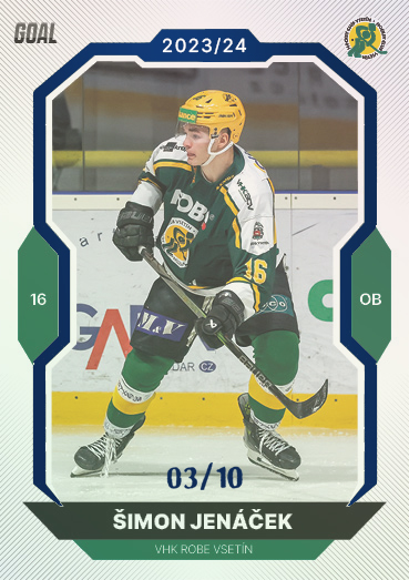 Jenáček Šimon 23-24 GOAL Cards Chance liga Blue #19