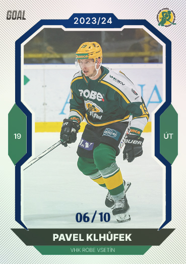 Klhůfek Pavel 23-24 GOAL Cards Chance liga Blue #23