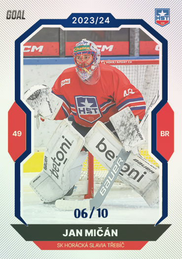 Mičán Jan 23-24 GOAL Cards Chance liga Blue #29