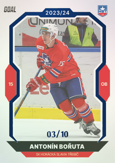 Bořuta Antonín 23-24 GOAL Cards Chance liga Blue #32