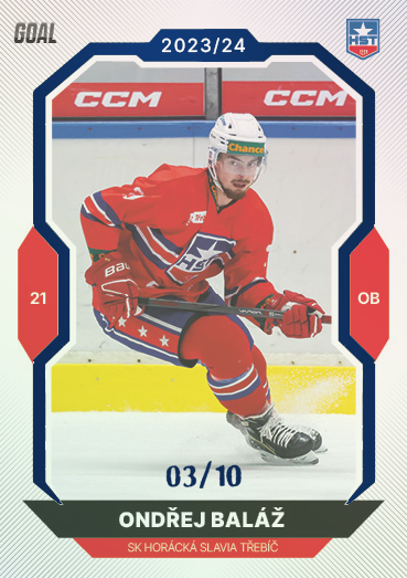 Baláž Ondřej 23-24 GOAL Cards Chance liga Blue #34