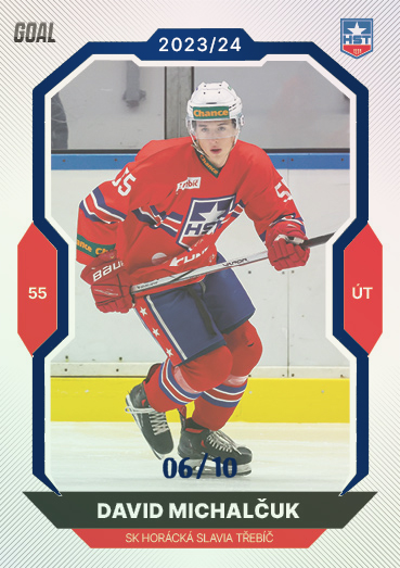 Michalčuk David 23-24 GOAL Cards Chance liga Blue #42