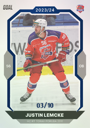 Lemcke Justin 23-24 GOAL Cards Chance liga Blue #63