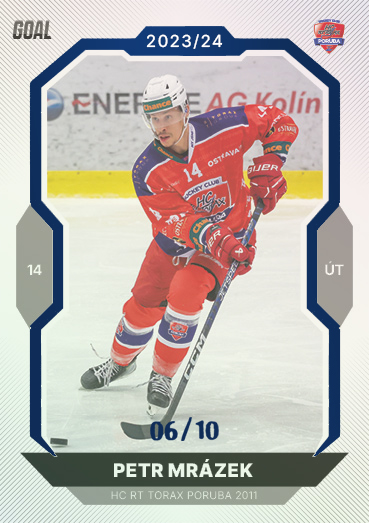 Mrázek Petr 23-24 GOAL Cards Chance liga Blue #65