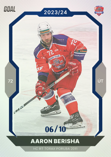 Berisha Aaron 23-24 GOAL Cards Chance liga Blue #70