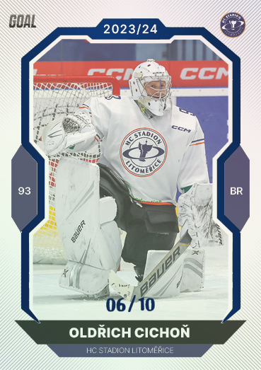 Cichoň Oldřich 23-24 GOAL Cards Chance liga Blue #71