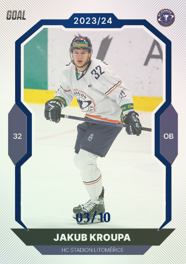 Kroupa Jakub 23-24 GOAL Cards Chance liga Blue #75