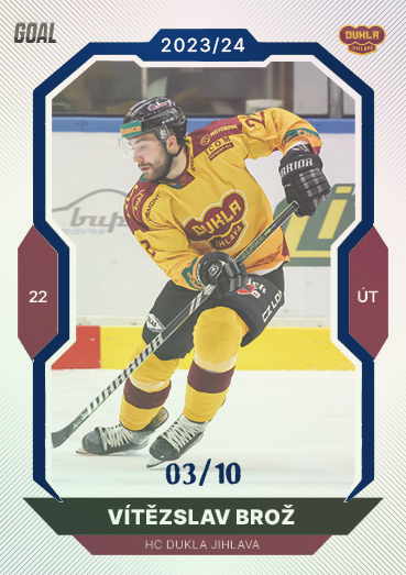 Brož Vítězslav 23-24 GOAL Cards Chance liga Blue #95