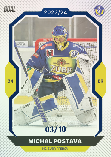 Postava Michal 23-24 GOAL Cards Chance liga Blue #100