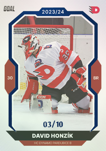 Honzík David 23-24 GOAL Cards Chance liga Blue #170