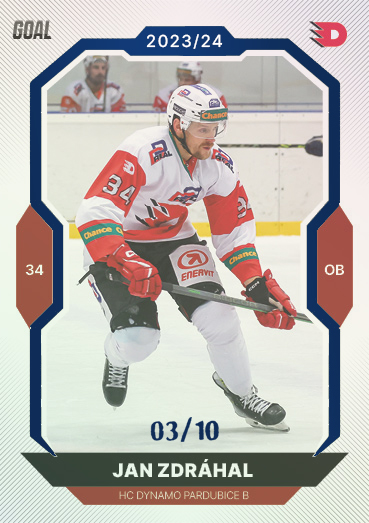 Zdráhal Jan 23-24 GOAL Cards Chance liga Blue #172