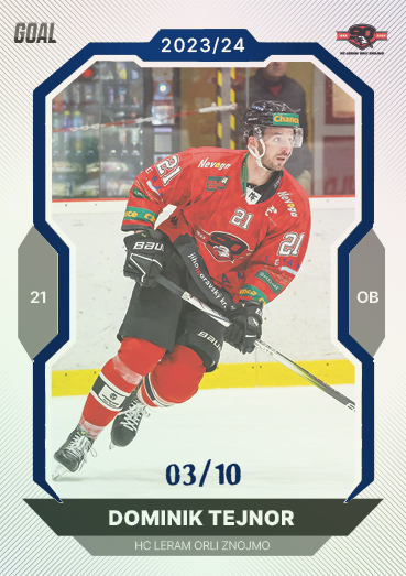 Tejnor Dominik 23-24 GOAL Cards Chance liga Blue #186