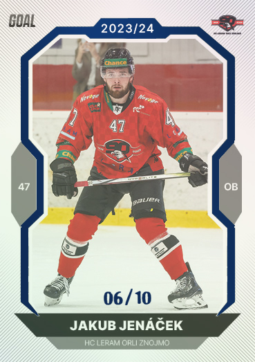 Jenáček Jakub 23-24 GOAL Cards Chance liga Blue #187