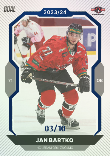 Bartko Jan 23-24 GOAL Cards Chance liga Blue #188