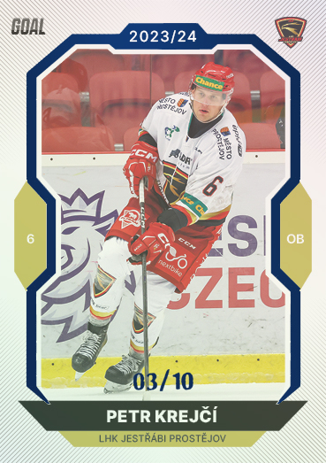 Krejčí Petr 23-24 GOAL Cards Chance liga Blue #247