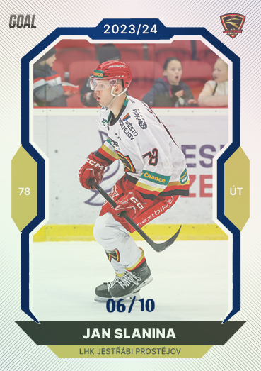 Slanina Jan 23-24 GOAL Cards Chance liga Blue #257