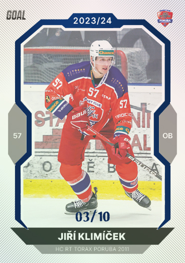 Klimíček Jiří 23-24 GOAL Cards Chance liga Blue #261