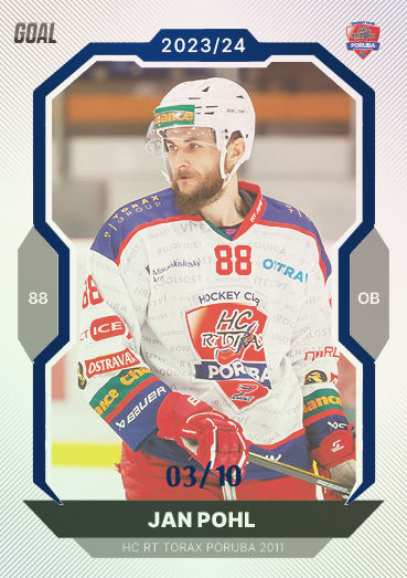 Pohl Jan 23-24 GOAL Cards Chance liga Blue #263