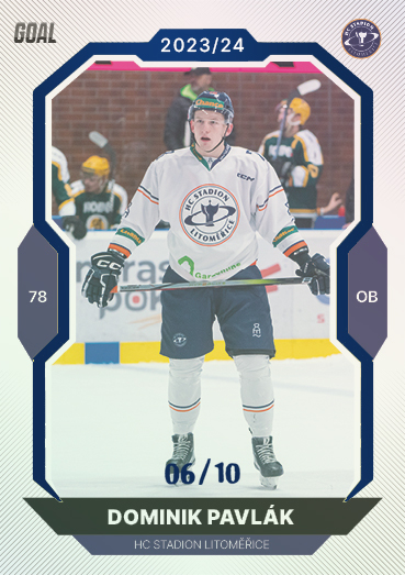 Pavlák Dominik 23-24 GOAL Cards Chance liga Blue #273