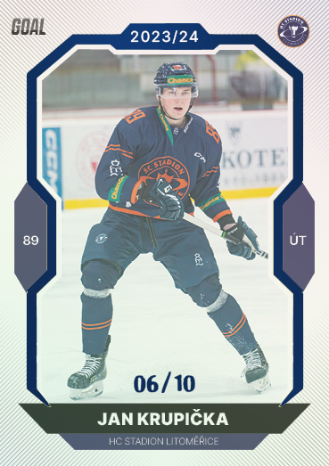 Krupička Jan 23-24 GOAL Cards Chance liga Blue #282