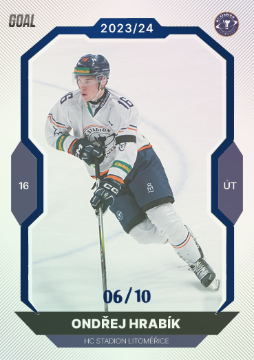 Hrabík Ondřej 23-24 GOAL Cards Chance liga Blue #284