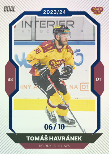 Havránek Tomáš 23-24 GOAL Cards Chance liga Blue #292