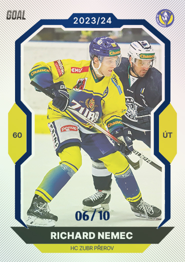 Nemec Richard 23-24 GOAL Cards Chance liga Blue #308