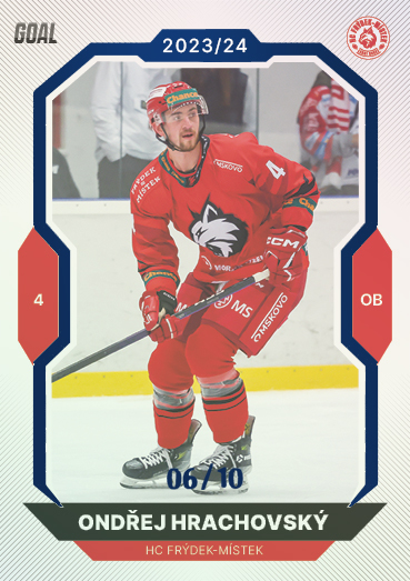 Hrachovský Ondřej 23-24 GOAL Cards Chance liga Blue #314