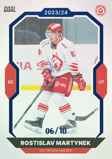 Martynek Rostislav 23-24 GOAL Cards Chance liga Blue #326