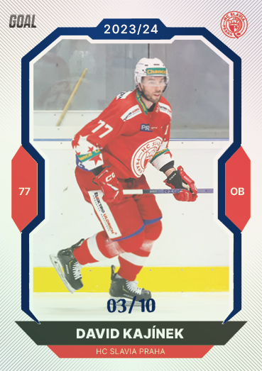 Kajínek David 23-24 GOAL Cards Chance liga Blue #333