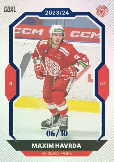 Havrda Maxim 23-24 GOAL Cards Chance liga Blue #334