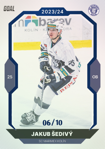 Šedivý Jakub 23-24 GOAL Cards Chance liga Blue #347