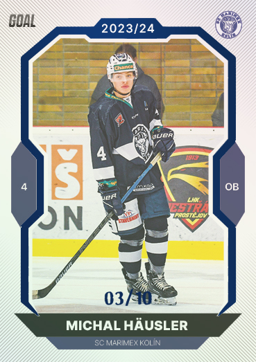 Häusler Michal 23-24 GOAL Cards Chance liga Blue #348