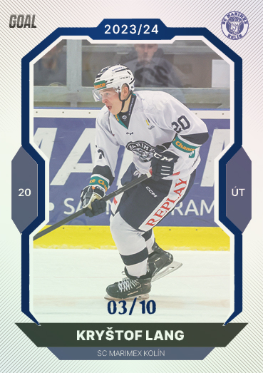 Lang Kryštof 23-24 GOAL Cards Chance liga Blue #350
